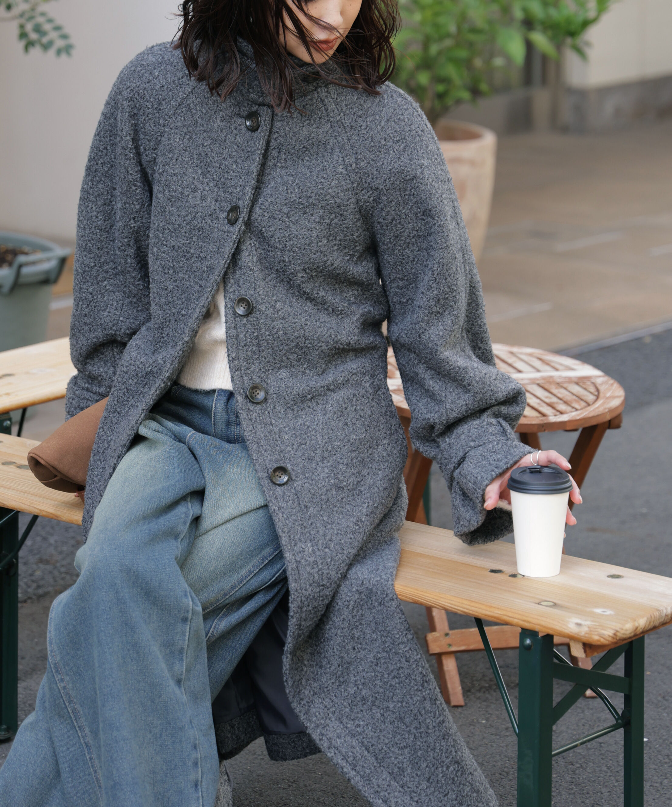  「2wayステンカラーロングコート」|その他|グレーミック 2