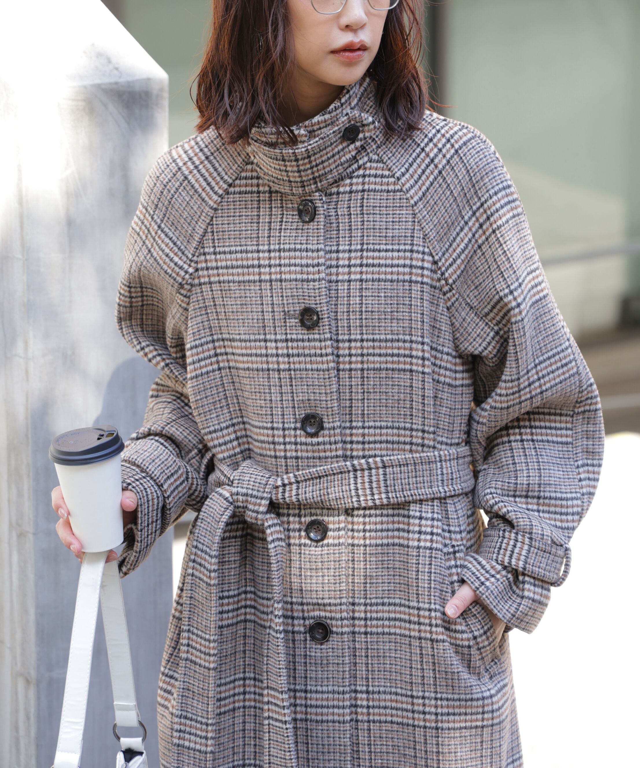  「2wayステンカラーロングコート」|その他|ブラウンチェ 4