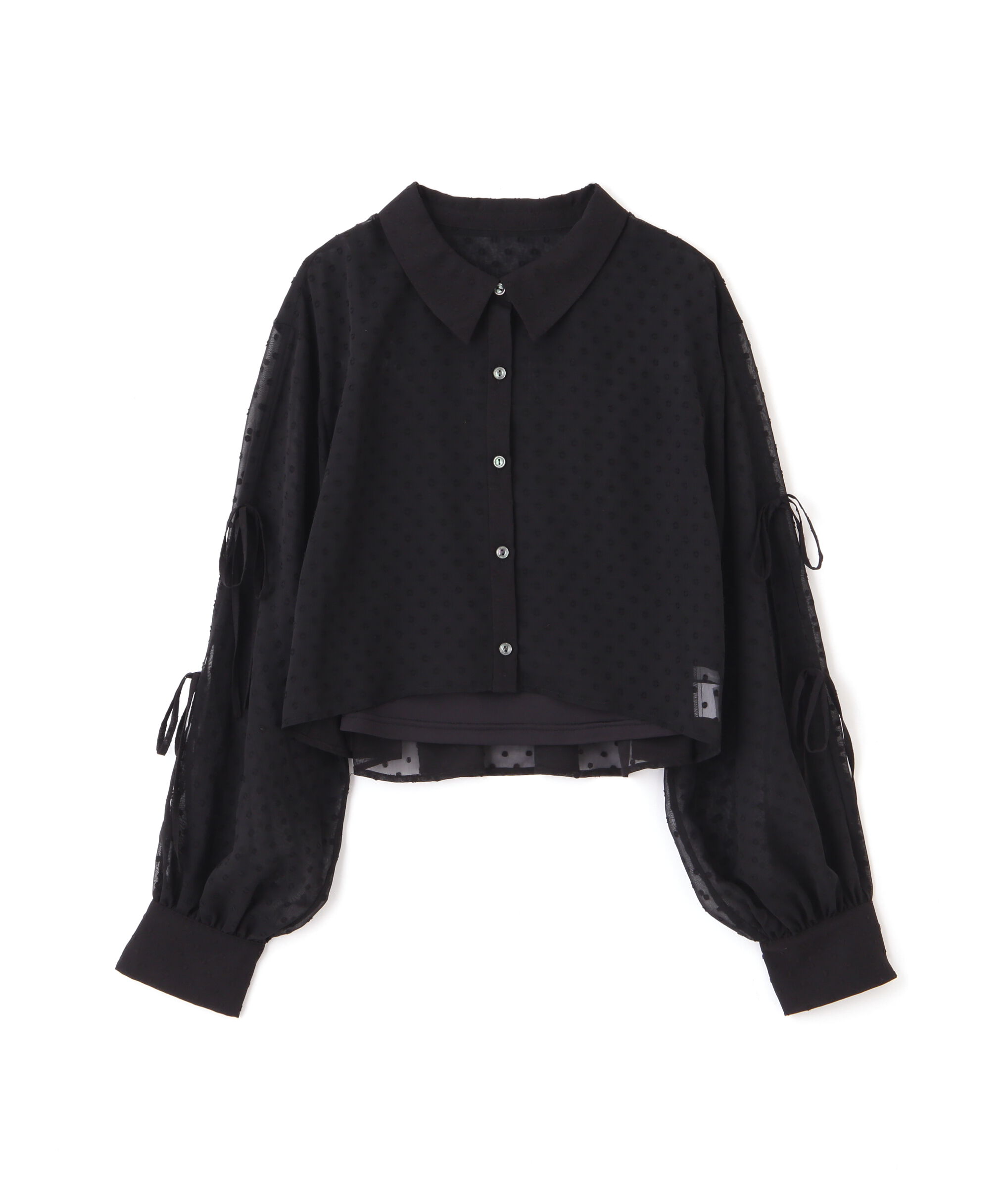  「バックギャザーシアーシャツ」|シャツ・ブラウス|