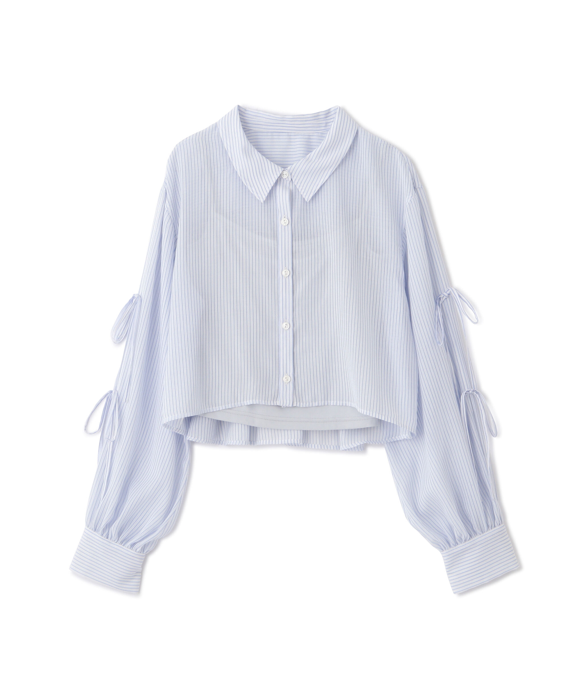  「バックギャザーシアーシャツ」|シャツ・ブラウス|