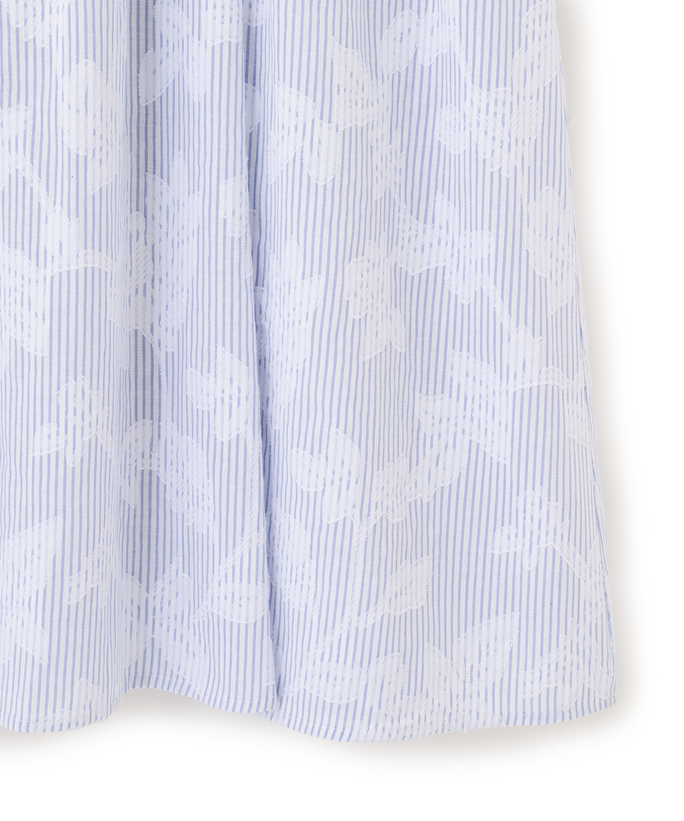  「ストライプジャガードシャツワンピース」|ワンピース|