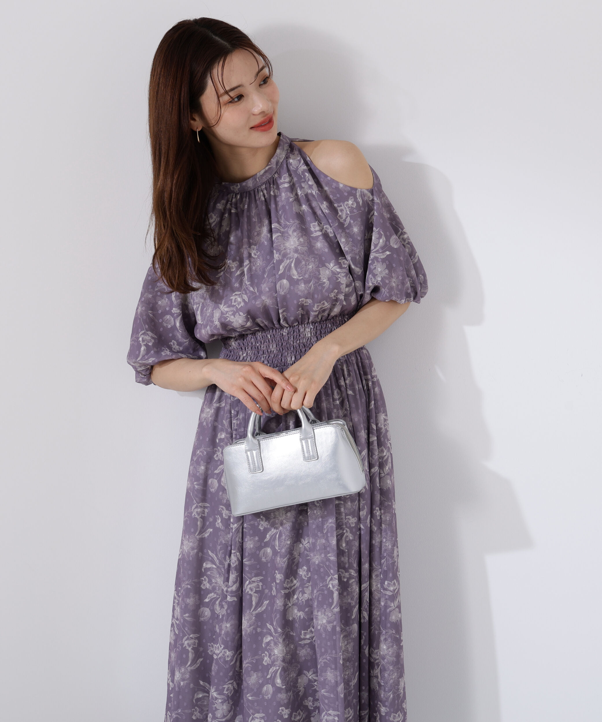 PROPORTION BODY DRESSING「オープンショルダー花柄ワンピース」|ワンピース|