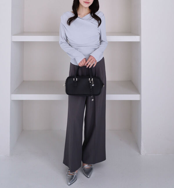 archives「【ＯＮかわ】クロスタックドレープオフショルカットＴＯＰＳ」|Tシャツ・カットソー|