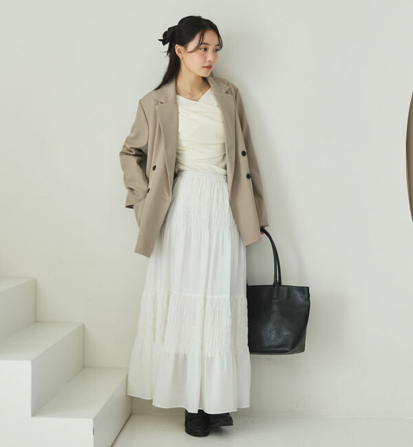 archives「【ＯＮかわ】クロスタックドレープオフショルカットＴＯＰＳ」|Tシャツ・カットソー|