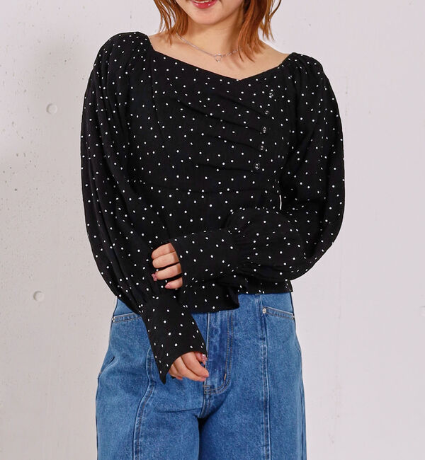 archives「ボタンタックアソートＢＬ」|シャツ・ブラウス|BLACK