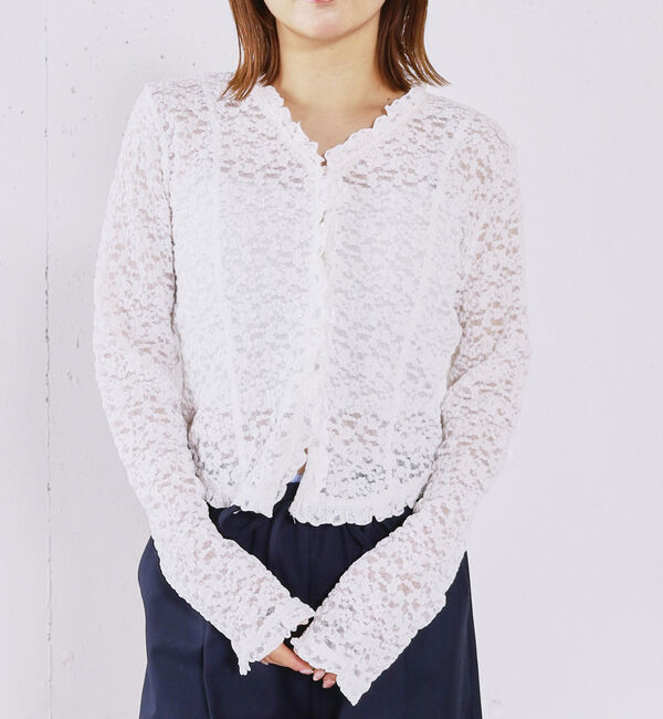 archives「レースフリルカーディガン」|Tシャツ・カットソー|