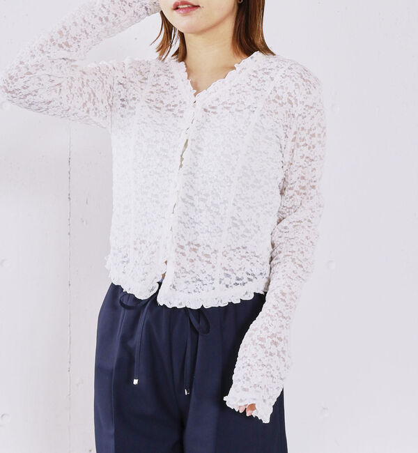 archives「レースフリルカーディガン」|Tシャツ・カットソー|