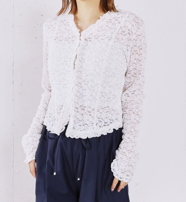archives「レースフリルカーディガン」|Tシャツ・カットソー|