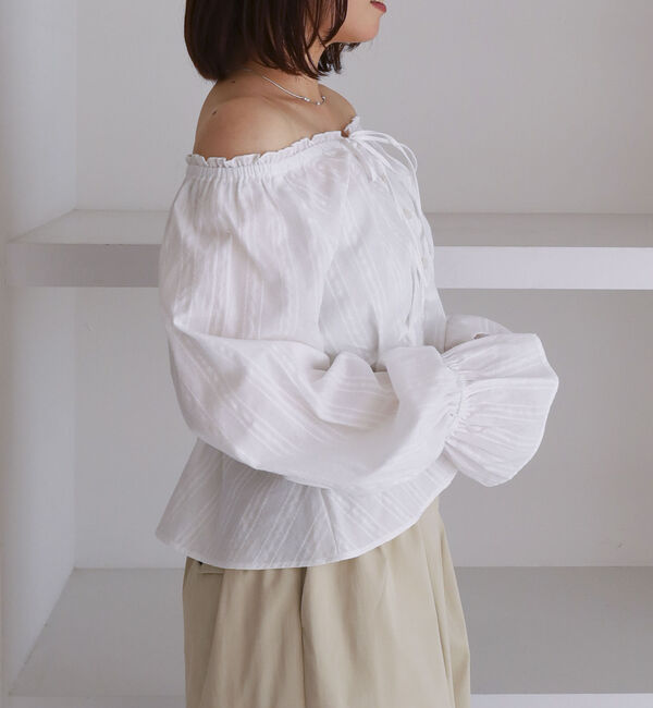 archives「からみ刺繍２ｗａｙオフショルペプラムブラウス」|シャツ・ブラウス|