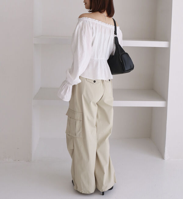 archives「からみ刺繍２ｗａｙオフショルペプラムブラウス」|シャツ・ブラウス|