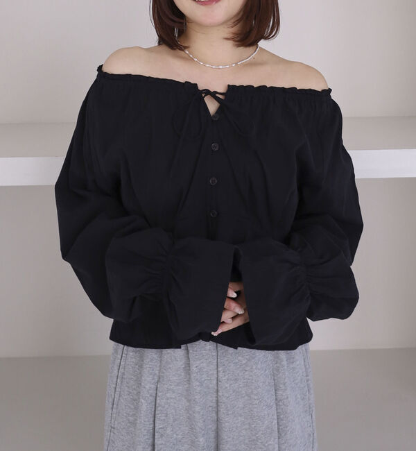 archives「からみ刺繍２ｗａｙオフショルペプラムブラウス」|シャツ・ブラウス|