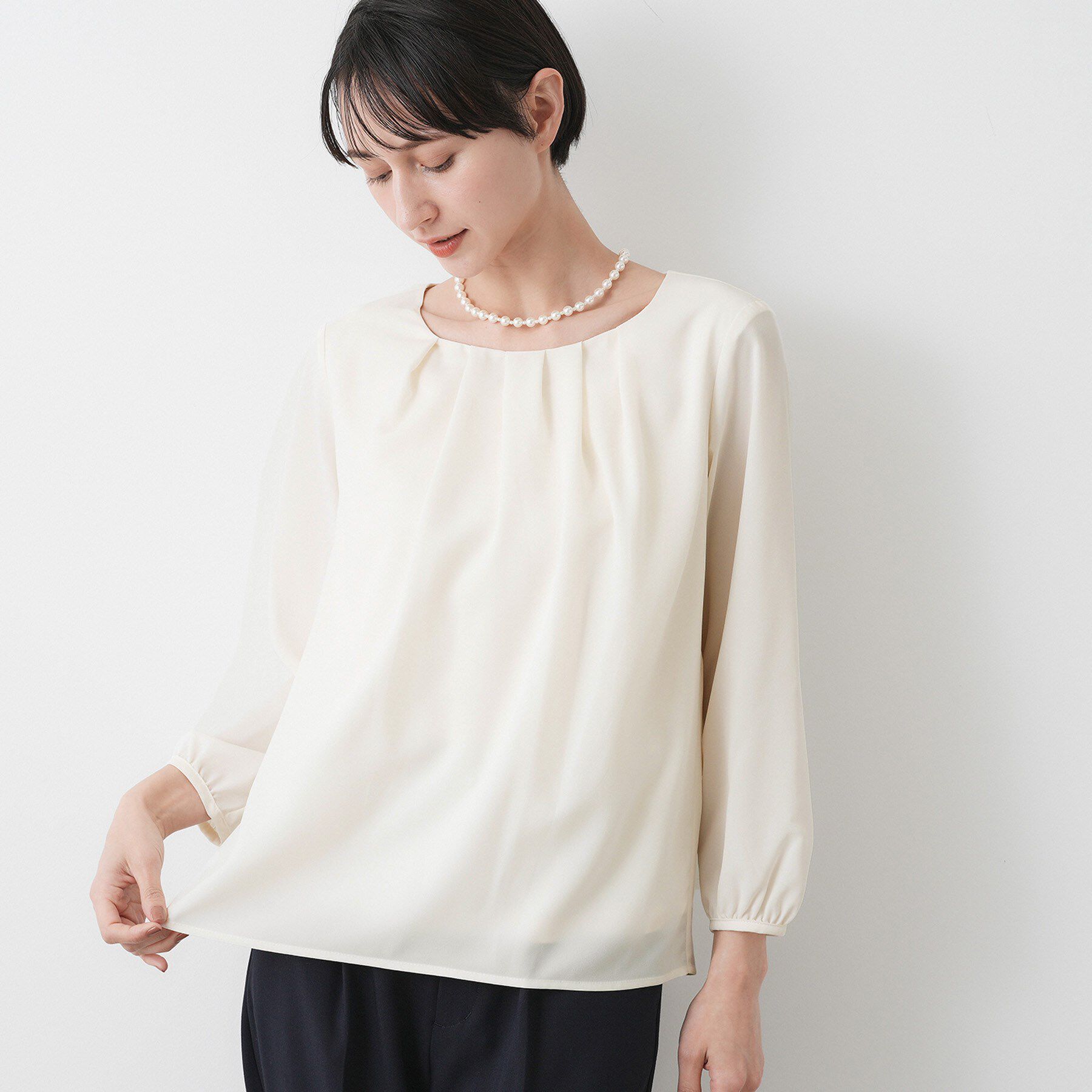 Dessin「【入卒/セレモニー/洗える】ジョーゼットブラウス」|シャツ・ブラウス|