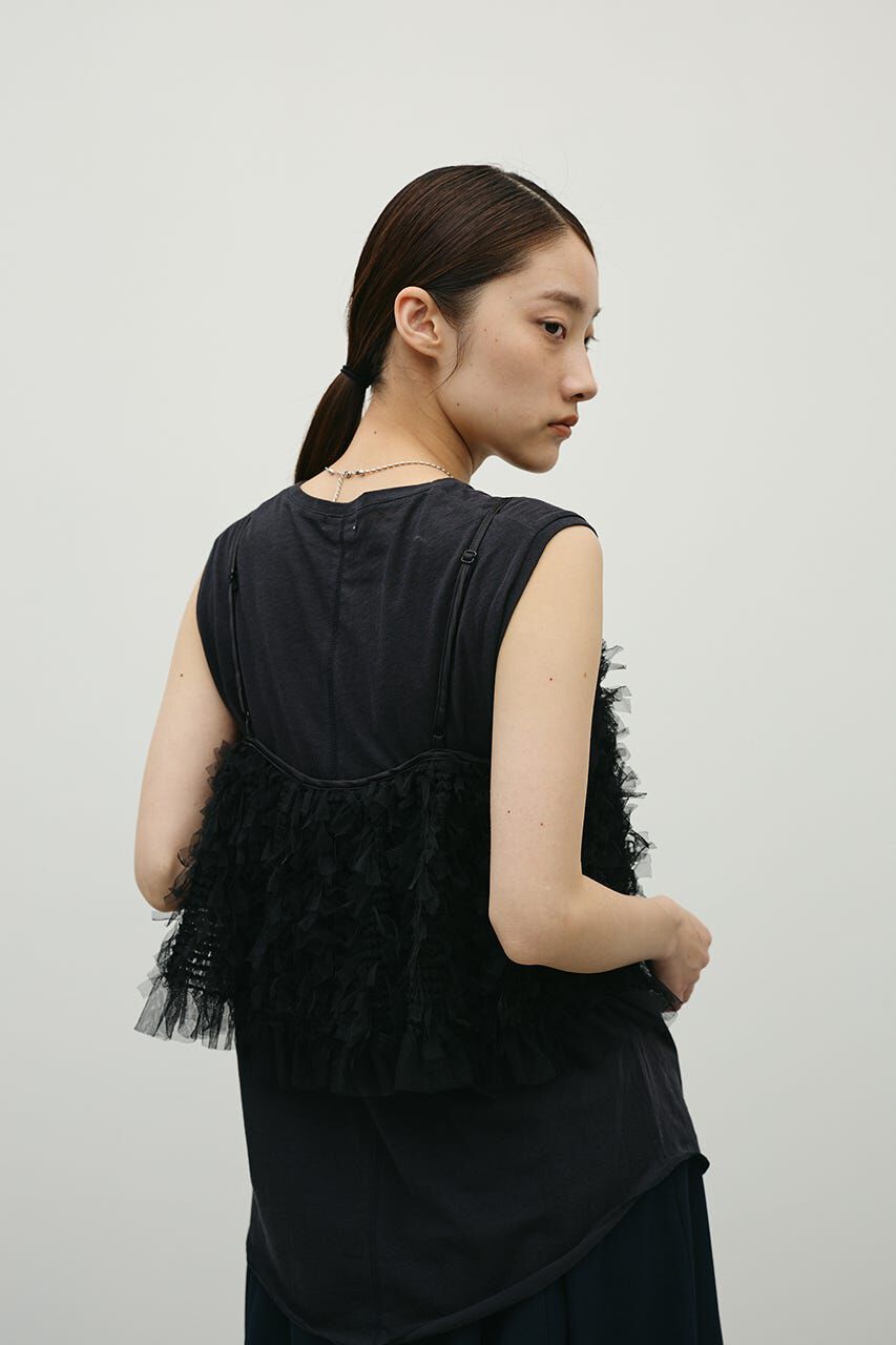 STYLEMIXER「チュールフリルキャミ」|キャミソール|