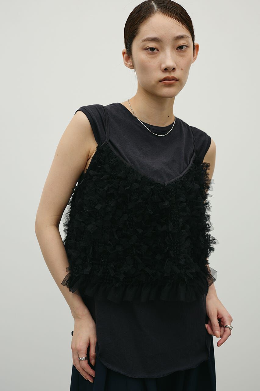 STYLEMIXER「チュールフリルキャミ」|キャミソール|