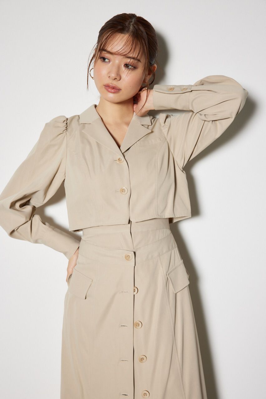 rienda「ラップパターンロングタイトワンピース」|ワンピース|