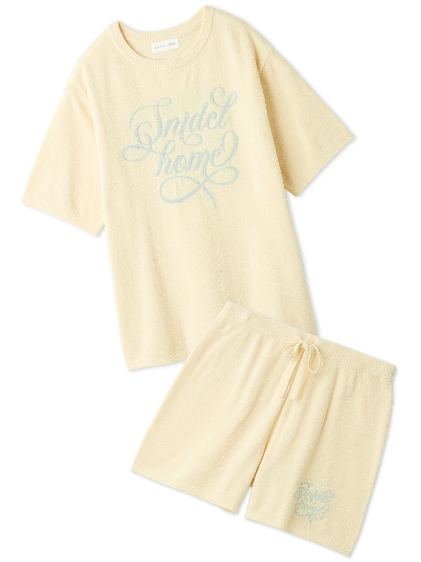 SNIDEL HOME「ニットロゴセットアップ」|ルームウェア|YEL