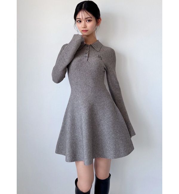 RESEXXY「ニットポロワンピース」|ワンピース|