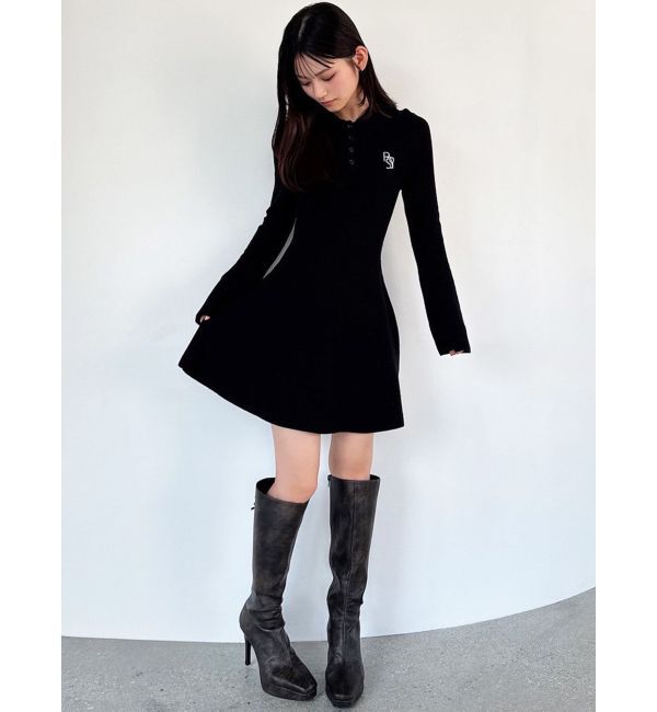 RESEXXY「ニットポロワンピース」|ワンピース|
