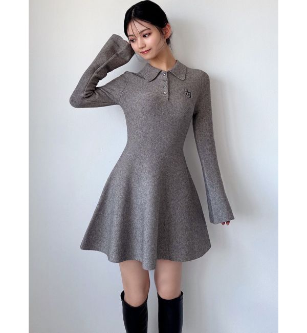 RESEXXY「ニットポロワンピース」|ワンピース|