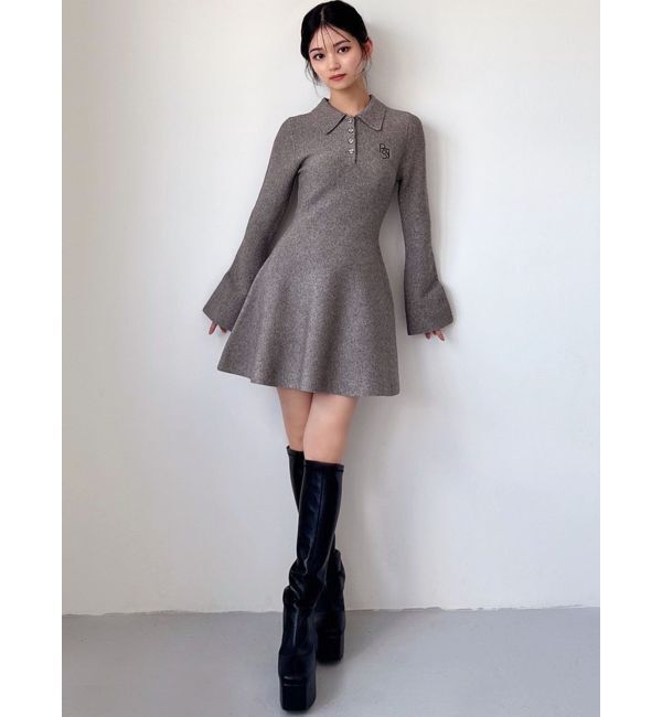 RESEXXY「ニットポロワンピース」|ワンピース|