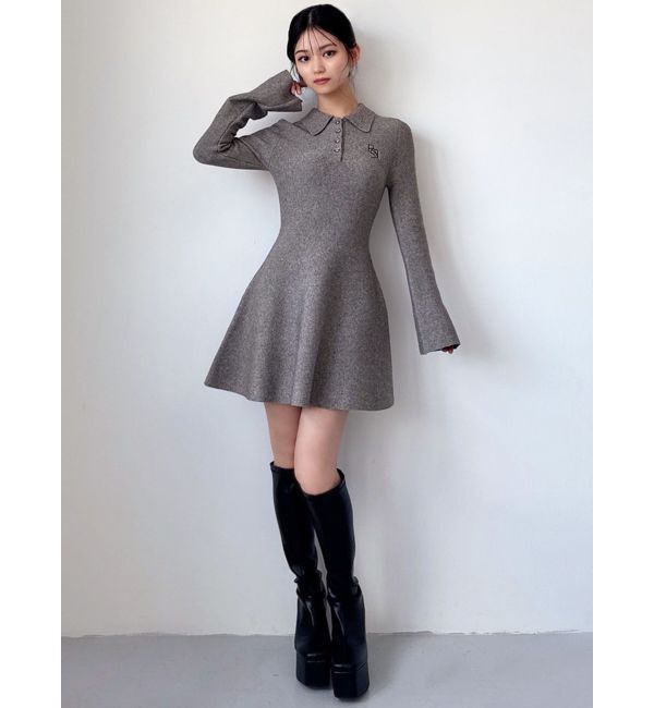 RESEXXY「ニットポロワンピース」|ワンピース|