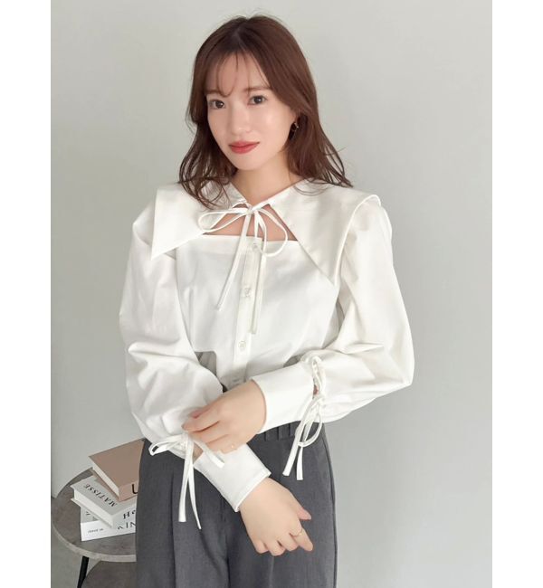 dazzlin「【20周年記念復刻！】オープンリボンブラウス」|シャツ・ブラウス|
