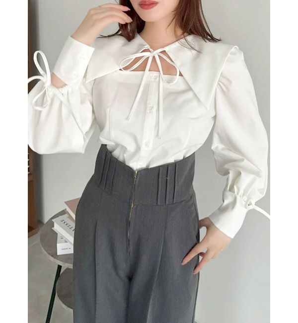 dazzlin「【20周年記念復刻！】オープンリボンブラウス」|シャツ・ブラウス|