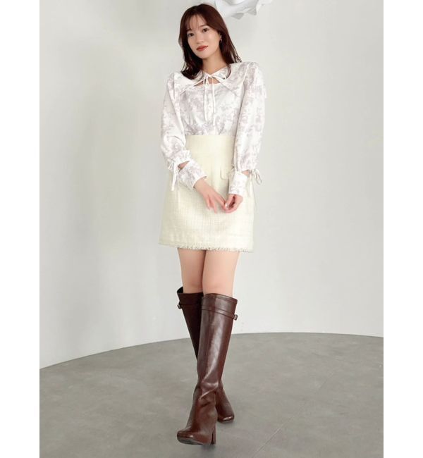 dazzlin「【20周年記念復刻！】オープンリボンブラウス」|シャツ・ブラウス|