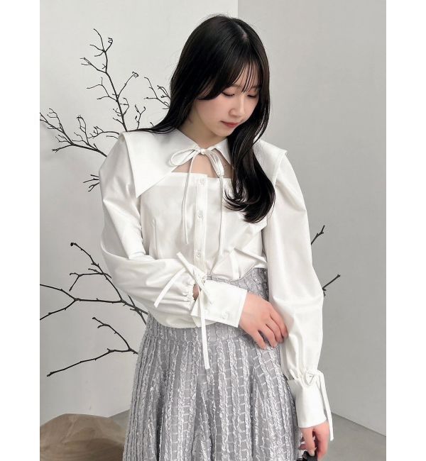 dazzlin「【20周年記念復刻！】オープンリボンブラウス」|シャツ・ブラウス|