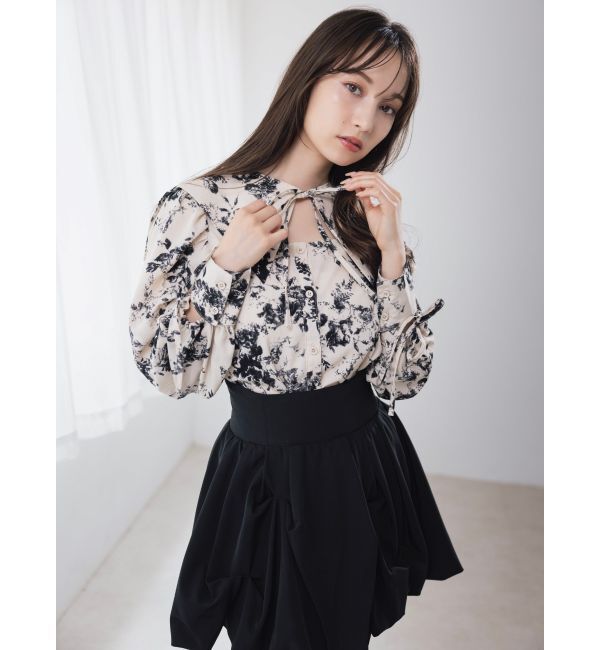 dazzlin「【20周年記念復刻！】オープンリボンブラウス」|シャツ・ブラウス|アイボリー