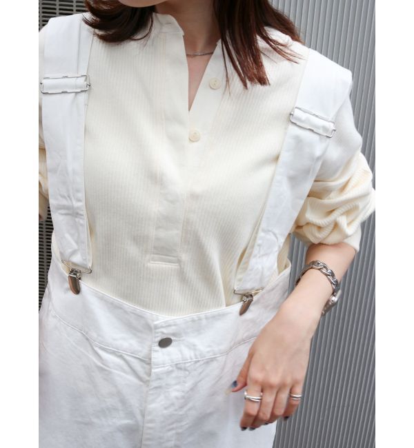 Ungrid「ヘンリーネックテレコロングスリーブTee」|Tシャツ・カットソー|