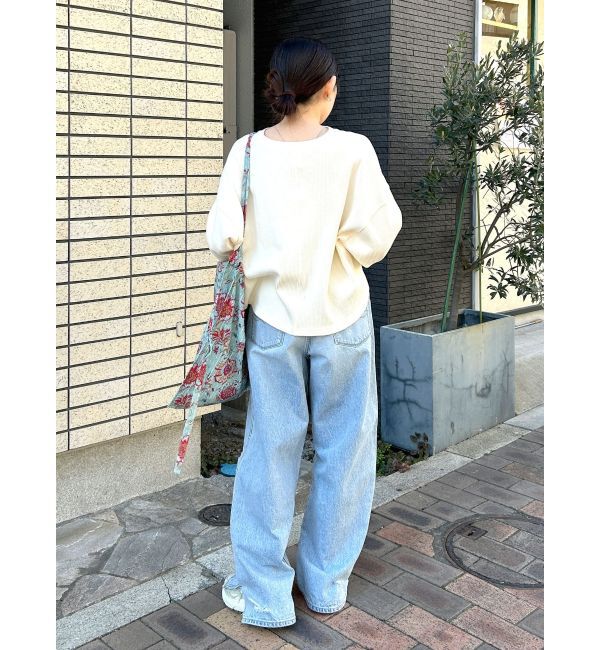 Ungrid「ヘンリーネックテレコロングスリーブTee」|Tシャツ・カットソー|