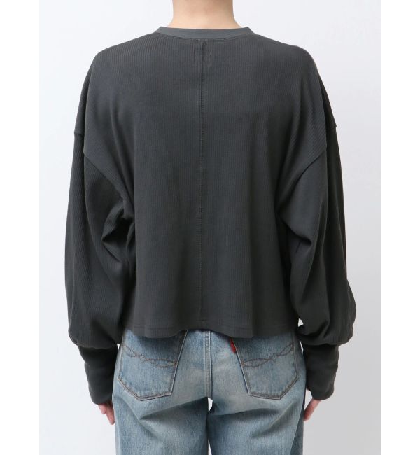 Ungrid「ヘンリーネックテレコロングスリーブTee」|Tシャツ・カットソー|