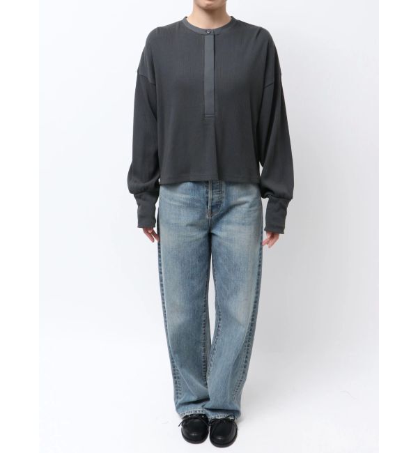 Ungrid「ヘンリーネックテレコロングスリーブTee」|Tシャツ・カットソー|
