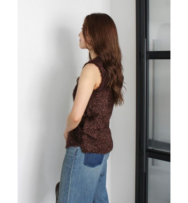Ungrid「シャギーニットベスト」|ニット・セーター|