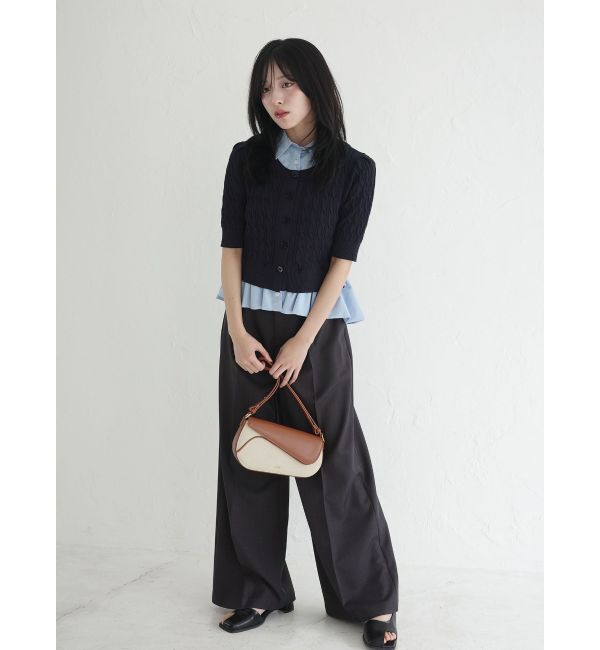 LAGUNAMOON「サイドベルトワイドパンツ」|その他|