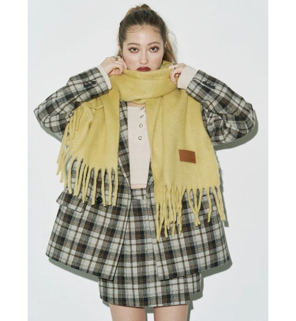 EVRIS「ラップチェックミニスカート【セットアップ着用可能】」|スカート|