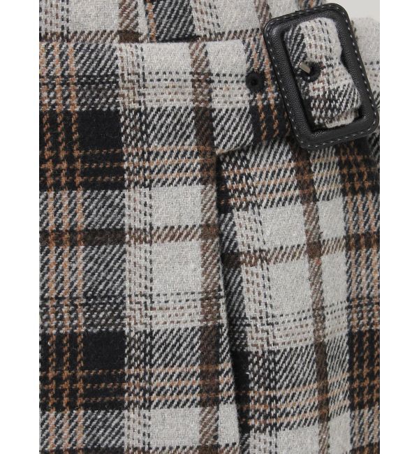 EVRIS「ラップチェックミニスカート【セットアップ着用可能】」|スカート|