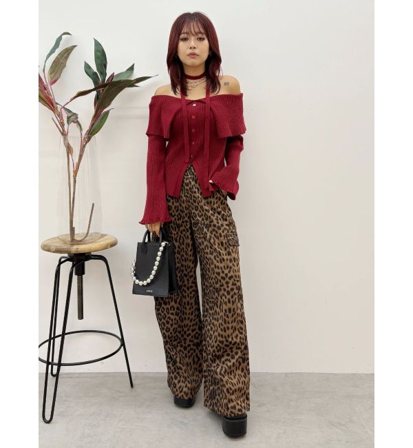 EVRIS「チョーカーオフショルニットトップス」|ニット・セーター|