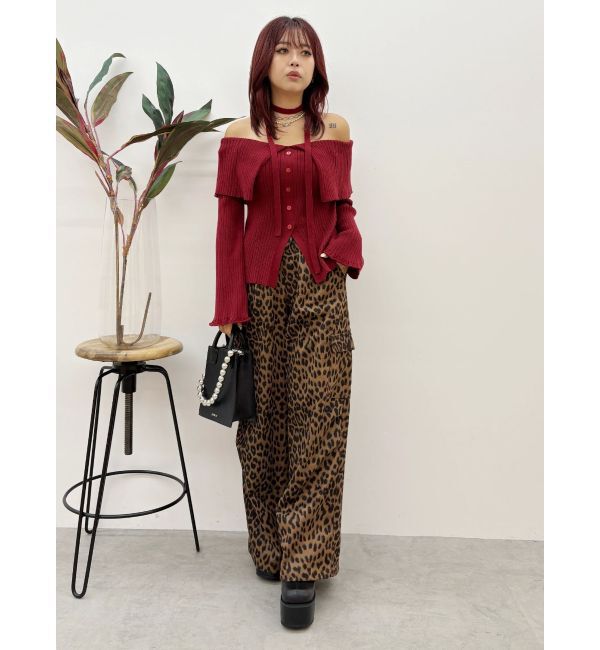 EVRIS「チョーカーオフショルニットトップス」|ニット・セーター|