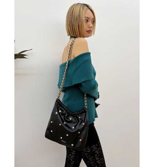 EVRIS「チョーカーオフショルニットトップス」|ニット・セーター|