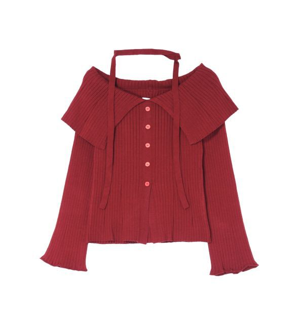 EVRIS「チョーカーオフショルニットトップス」|ニット・セーター|