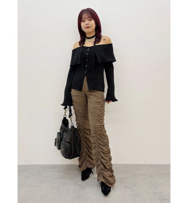 EVRIS「チョーカーオフショルニットトップス」|ニット・セーター|