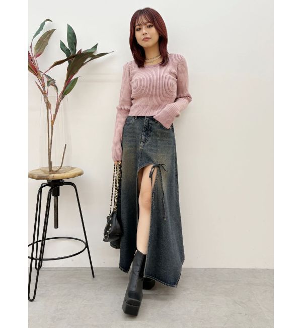 EVRIS「バックリボンニットトップス」|ニット・セーター|