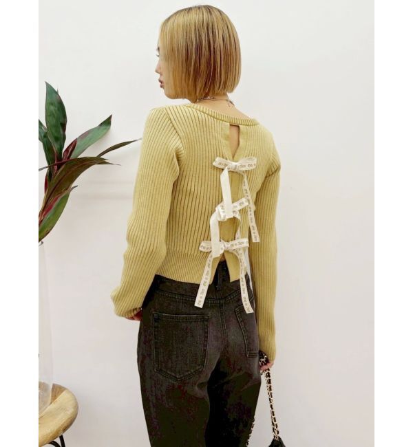 EVRIS「バックリボンニットトップス」|ニット・セーター|