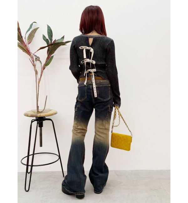 EVRIS「バックリボンニットトップス」|ニット・セーター|