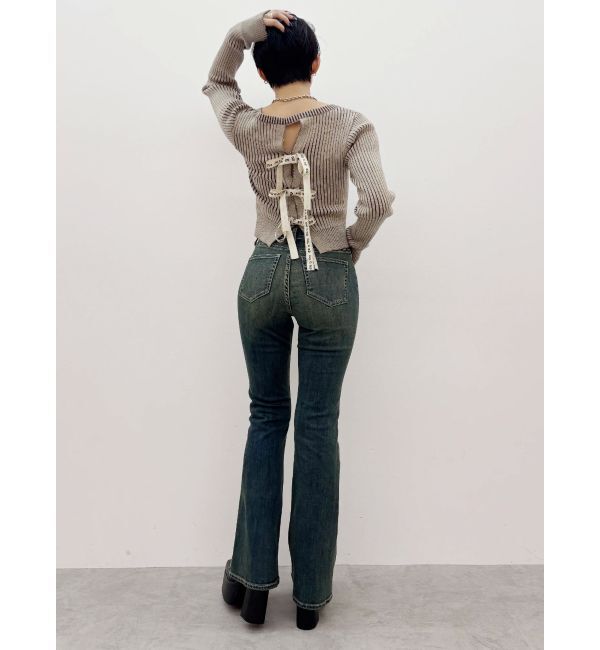 EVRIS「バックリボンニットトップス」|ニット・セーター|