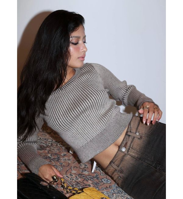 EVRIS「バックリボンニットトップス」|ニット・セーター|