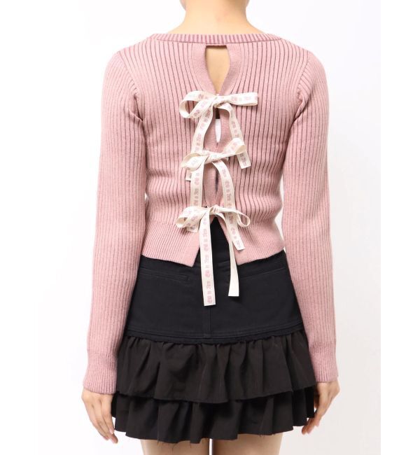 EVRIS「バックリボンニットトップス」|ニット・セーター|