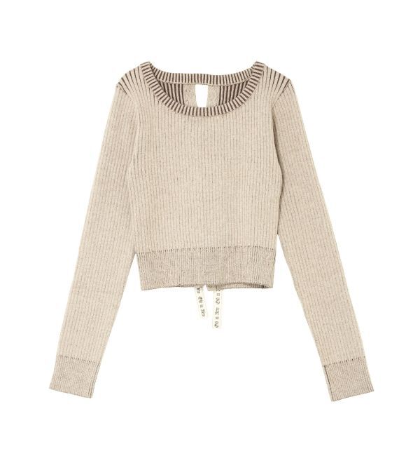EVRIS「バックリボンニットトップス」|ニット・セーター|